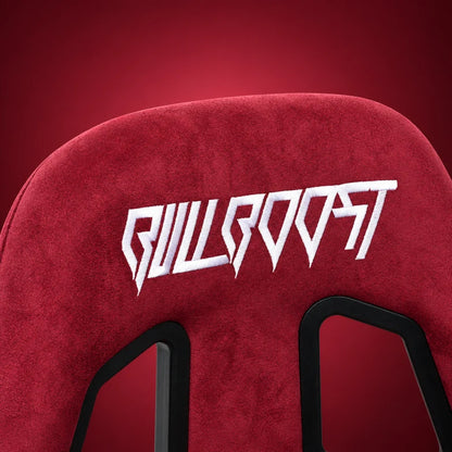 BULL BOOST Wine Red Ultra-Max Seraph Racing Bucket Seats with Slider Rails – Pair