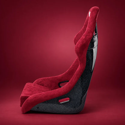 BULL BOOST Wine Red Ultra-Max Seraph Racing Bucket Seats with Slider Rails – Pair