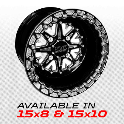 502 Billet Aluminum Beadlock wheel Black