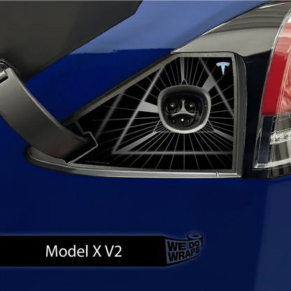 Beast Mode Tesla Charge Port Wrap | Model X