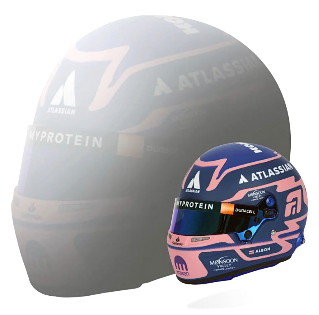 Bell HP77 Alex Albon 1:2 Scale F1 Mini Helmet | Williams 2025 F1 Season