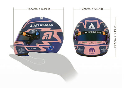 Bell HP77 Alex Albon 1:2 Scale F1 Mini Helmet | Williams 2025 F1 Season