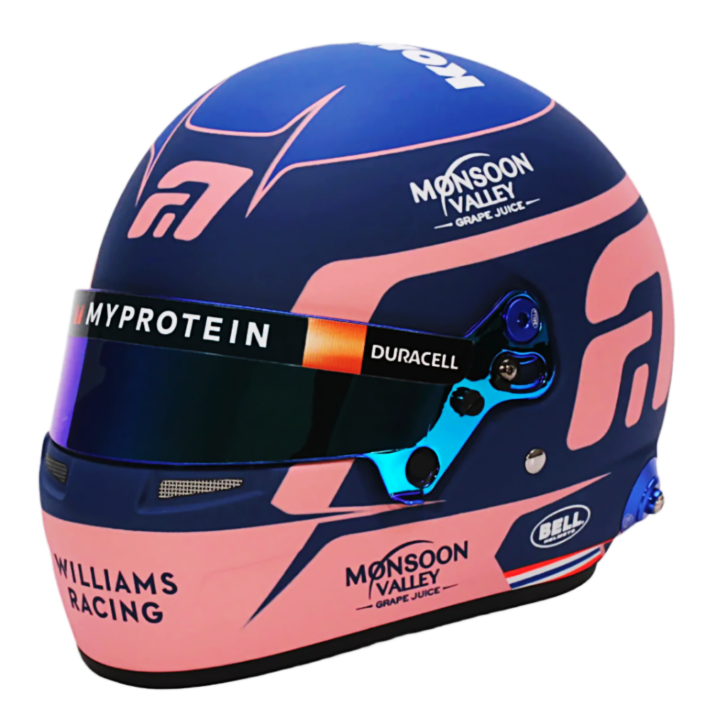 Bell HP77 Alex Albon 1:2 Scale F1 Mini Helmet | Williams 2024 F1 Season