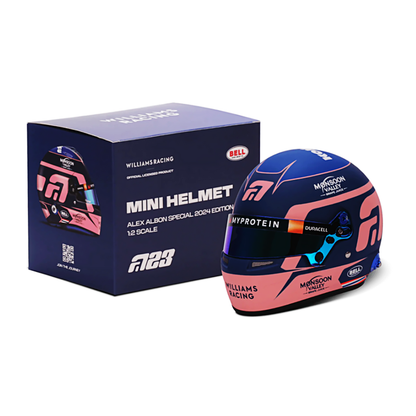 Bell HP77 Alex Albon 1:2 Scale F1 Mini Helmet | Williams 2024 F1 Season