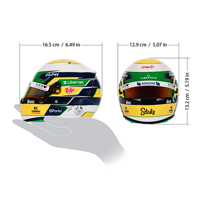 Bell HP77 Gabriel Bortoleto 1:2 Scale F1 Mini Helmet | Kick Sauber 2025 F1 Season