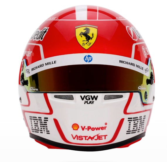 Bell HP77 Charles Leclerc 1:2 Scale F1 Mini Helmet | Ferrari 2025 F1 Season