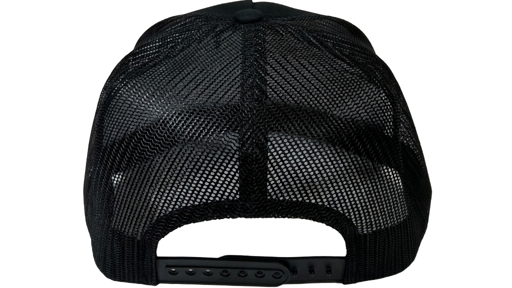 GSI Snapback Hat | Black / Black Mesh | Copper Patch