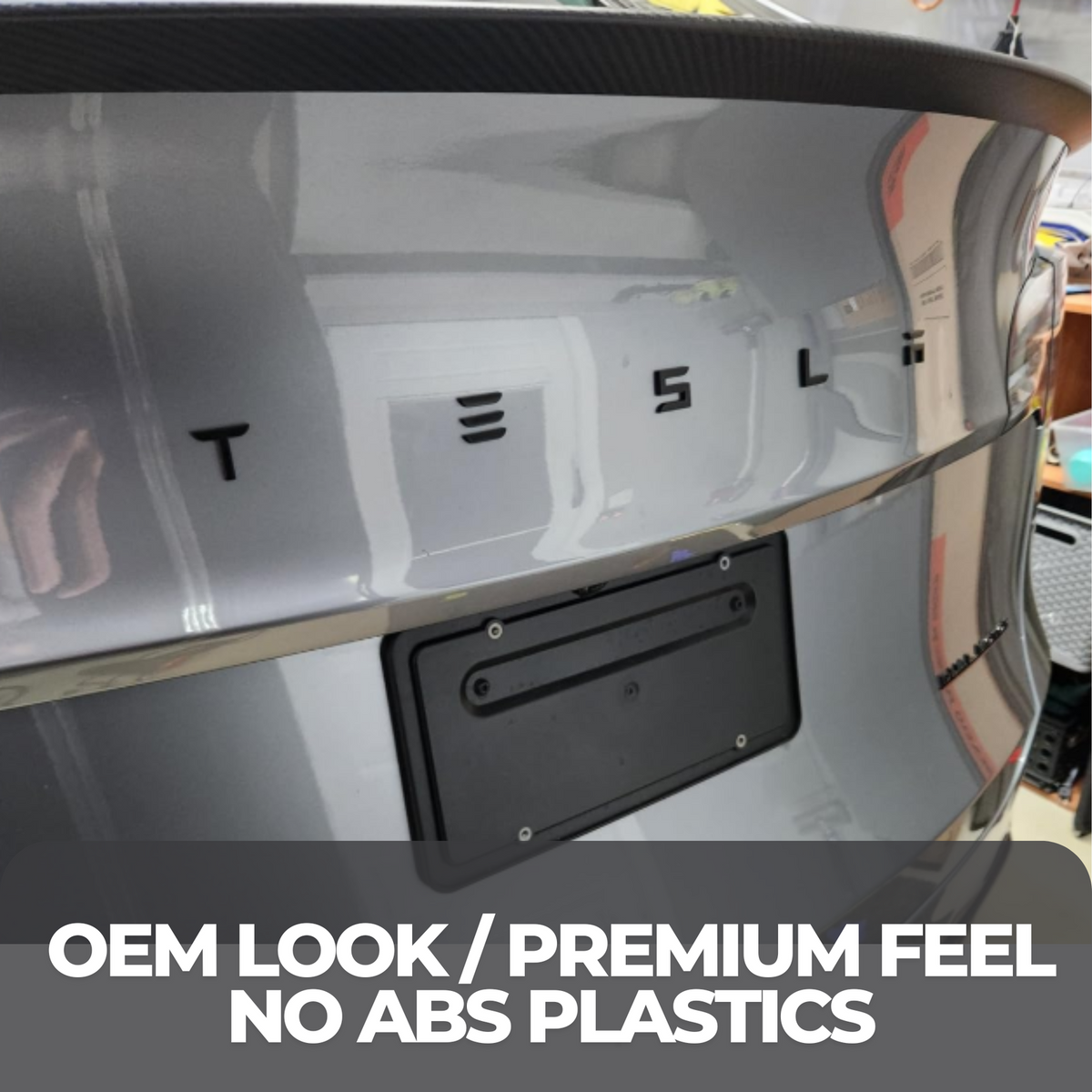 TESLA Letters Emblem - Matte Black | Tesla Model Y & Model 3