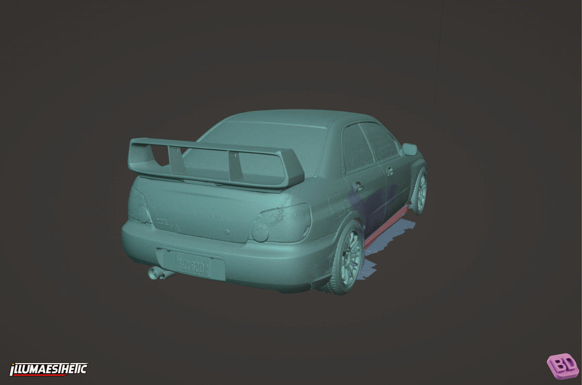Subaru Impreza WRX STI Blobeye (GD) 3D Scan (2004-2005)