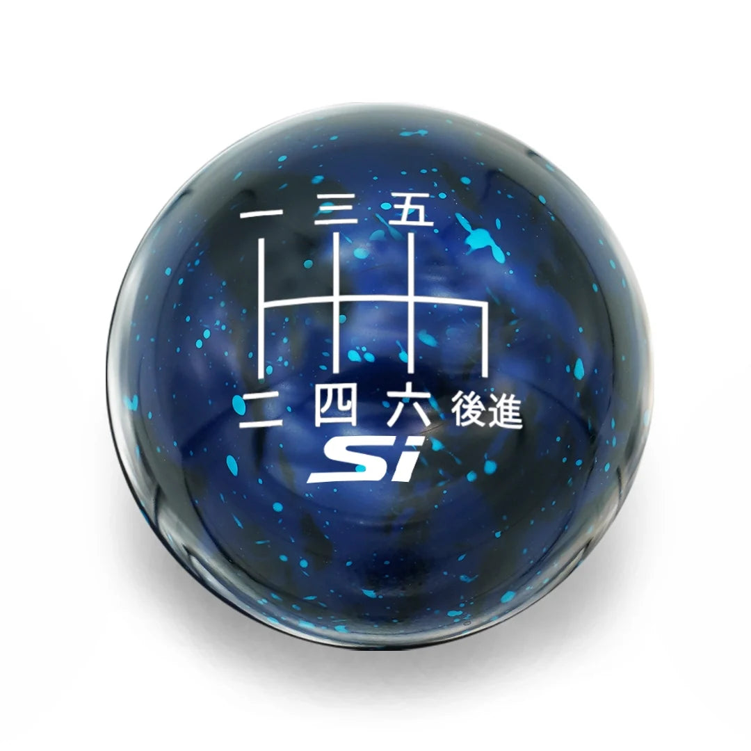 Billetworkz Cosmic Space Shift Knob - 6 Speed Si Japanese Engraving - Honda