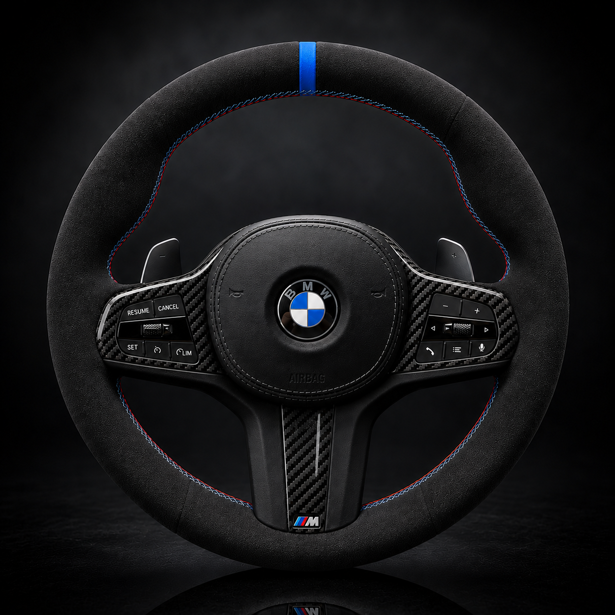 BMW G-Series Alcantara Suede Steering Wheel Cover DIY (Plain Alcantara) G80 G20 G30 M3 M4 M340i