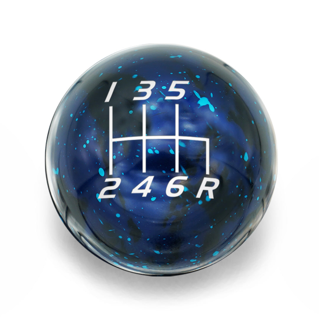 Billetworkz Cosmic Space Shift Knob - 6 Speed Velocity Engraving for Honda