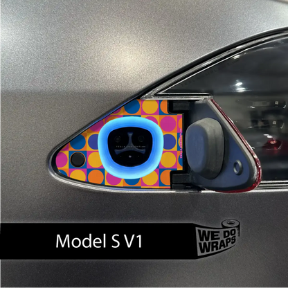 Bright Pop Tesla Charge Port Wrap | Model S