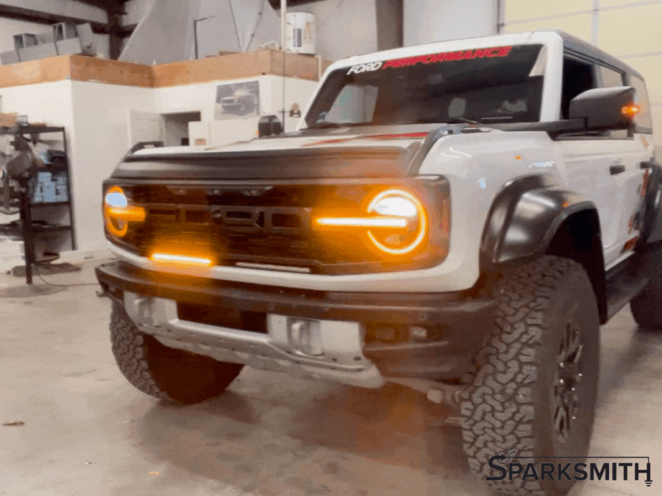 2021-2025 Ford Bronco Animated DRL Grille Bars - Plug & Play!