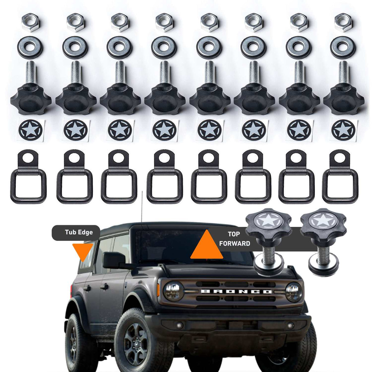 Bronco GP-Star Tie-Down Bolt Set