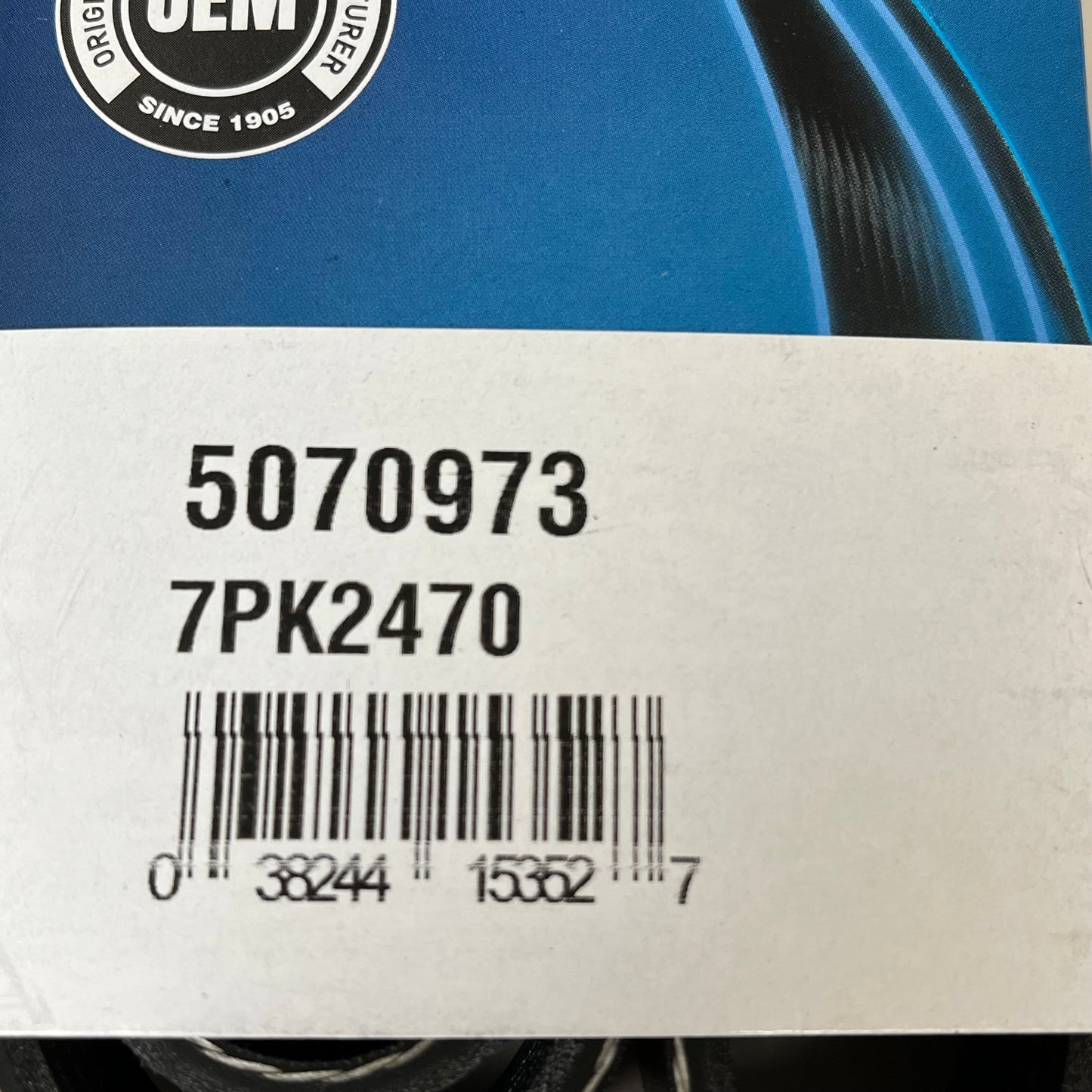 DAYCO Serpentine Belt Straight Rib Standard 	2471.42" Effective Length 5070973