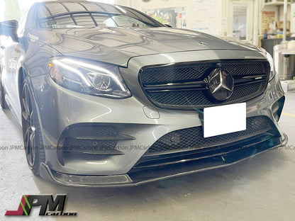 [JPMCarbon] DP Style Carbon Fiber Front Bumper Add-on Lip Fits For 2017-2019 Mercedes-Benz C238 Pre-Facelift E-Class Coupe with AMG Sport Package Only