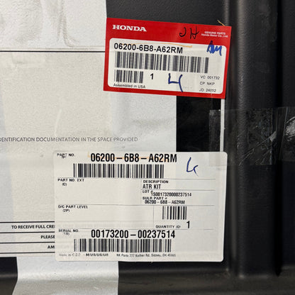 HONDA Accord Atr Kit. Engine Sz 17.5" L x 13" W, Grey 06200-6B8-A62RM
