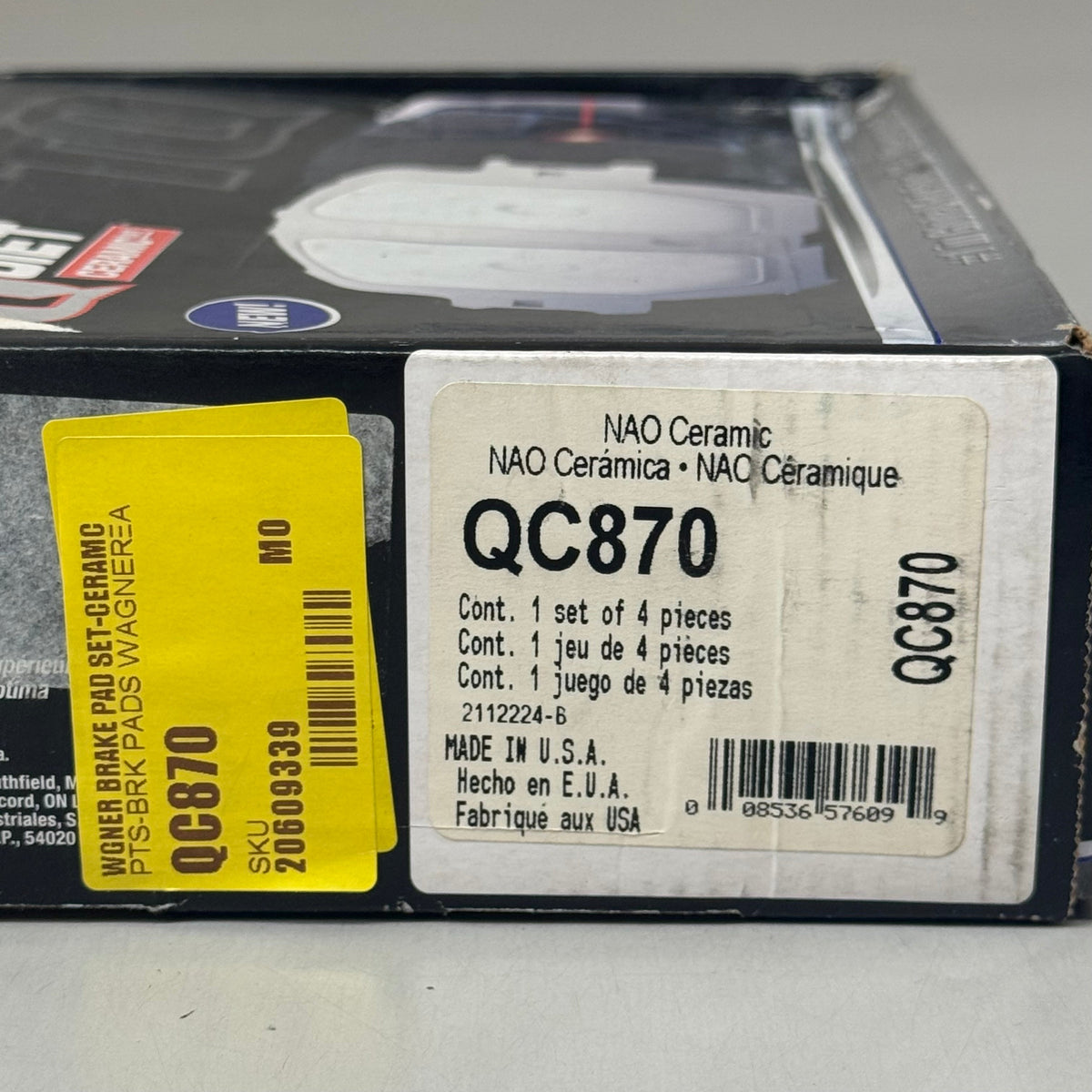 WAGNER ThermoQuiet Front Ceramic Brake Pads For Lexus LS430 Black QC870
