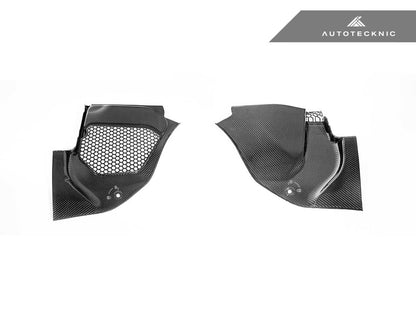 AutoTecknic Dry Carbon Engine Cowl Panel Trim Set - BMW F90 M5