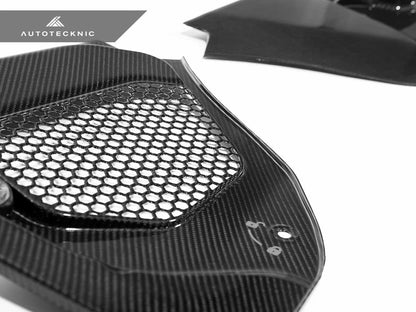 AutoTecknic Dry Carbon Engine Cowl Panel Trim Set - BMW F90 M5
