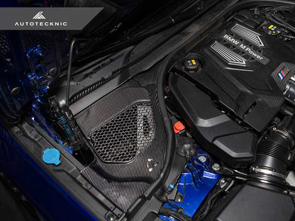 AutoTecknic Dry Carbon Engine Cowl Panel Trim Set - BMW F90 M5