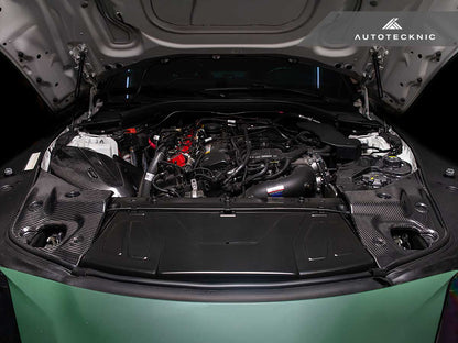 AutoTecknic Dry Carbon Fiber Engine Bay Trim - Toyota A90 Supra