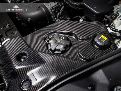 AutoTecknic Dry Carbon Fiber Engine Bay Trim - Toyota A90 Supra
