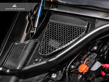 AutoTecknic Dry Carbon Engine Cowl Panel Trim Set - BMW F97 X3M | F98 X4M