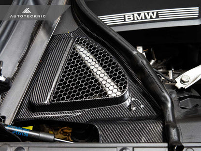 AutoTecknic Dry Carbon Engine Cowl Panel Trim Set - BMW F97 X3M | F98 X4M