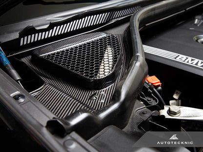 AutoTecknic Dry Carbon Engine Cowl Panel Trim Set - BMW F97 X3M | F98 X4M