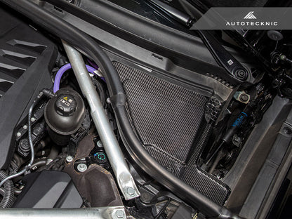 AutoTecknic Dry Carbon Engine Cowl Panel Trim Set - BMW G05 X5 | G06 X6 | G07 X7