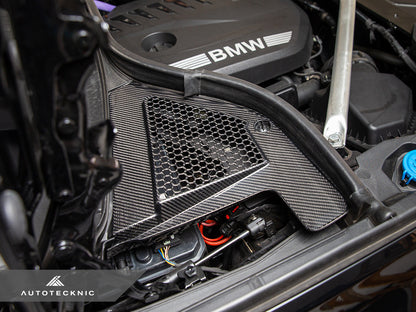 AutoTecknic Dry Carbon Engine Cowl Panel Trim Set - BMW G05 X5 | G06 X6 | G07 X7