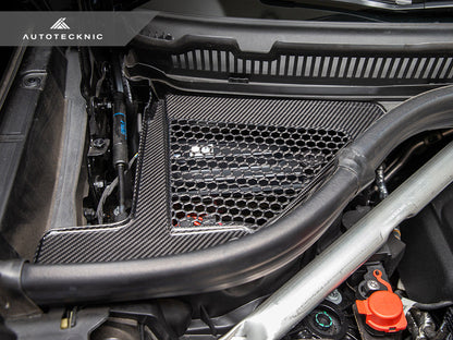 AutoTecknic Dry Carbon Engine Cowl Panel Trim Set - BMW F95 X5M | F96 X6M