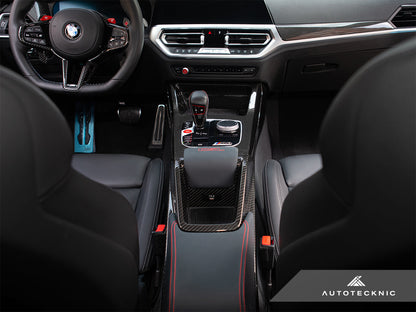 AutoTecknic Pre-Preg Carbon CSL Center Console - BMW G8X M2 / M3 / M4 (Automatic)