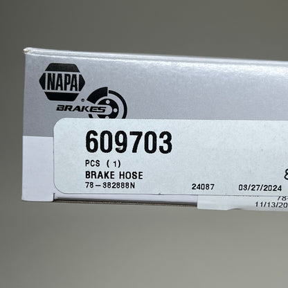 NAPA Banjo 3/8-24 Flare end Fitting UltraPremium Brake Hose Ford Vehicles 609703