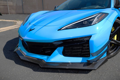 Carbon Fiber Front Splitter/ Airdam/ Lip - Chevrolet Corvette C8 Z06, E Ray, ZR1, Grand Sport