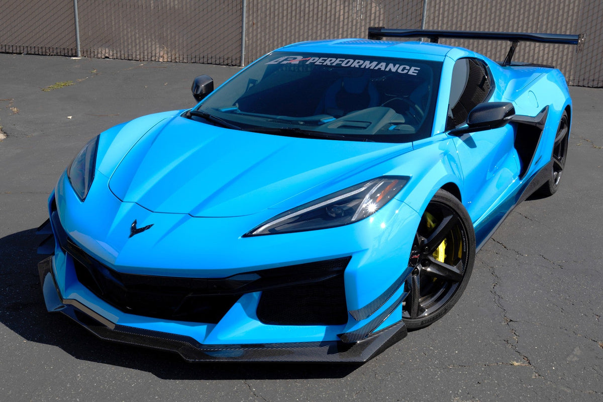 Carbon Fiber Front Splitter/ Airdam/ Lip - Chevrolet Corvette C8 Z06, E Ray, ZR1, Grand Sport