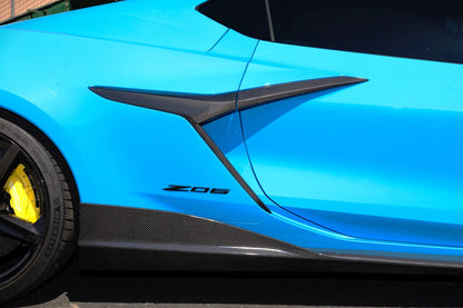 Carbon Fiber Side Rocker Extensions/ Side Skirts - Chevrolet Corvette C8 Z06/ E Ray/ ZR1/ Grand Sport