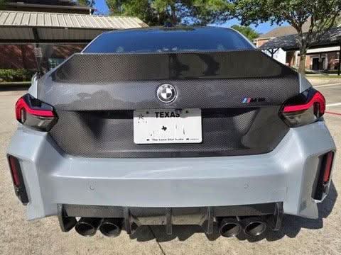 BMW Roundel Emblem Covers - Full Carbon Fiber Black and White Style