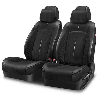 Voris Style Front Row Seat Covers Set - Black