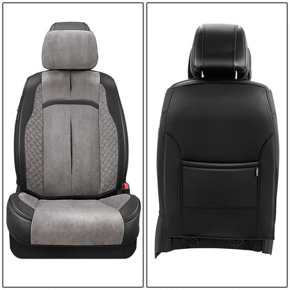 Voris Style Front Row Seat Covers - Black/Grey