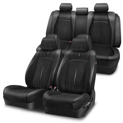 Voris Style Full Set Seat Covers - Black