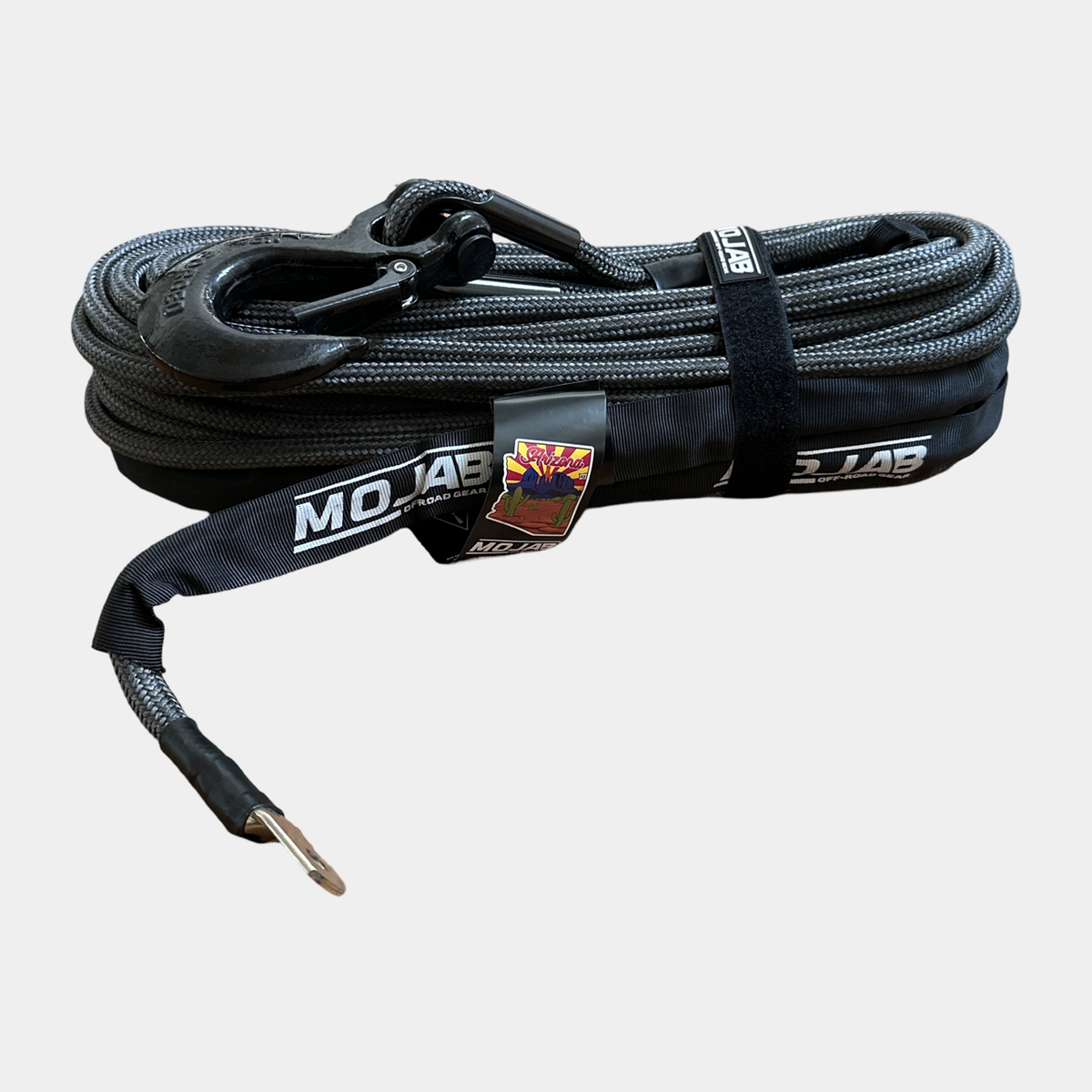 MOJAB 1/2'' x 78' Double Braided Winch Rope with Forged Hook