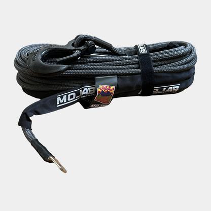 MOJAB 1/2'' x 78' Double Braided Winch Rope with Forged Hook