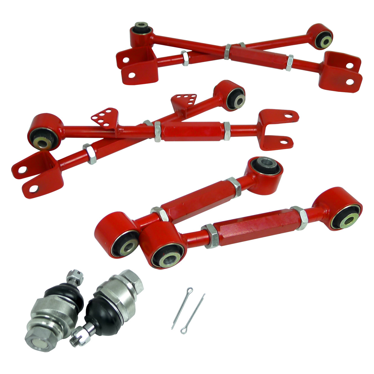 2008-2013 Honda Accord Acura TL/TSX Adjustable Front Ball Joints & Rear Control Arms