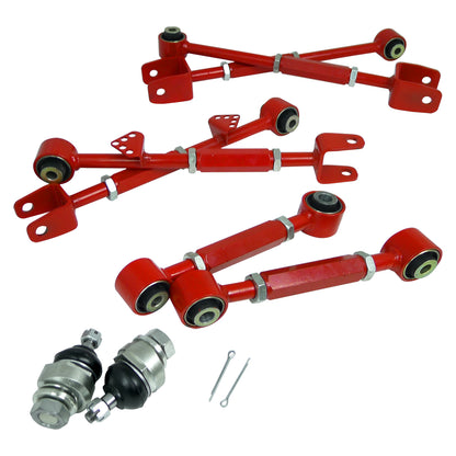 2008-2013 Honda Accord Acura TL/TSX Adjustable Front Ball Joints & Rear Control Arms