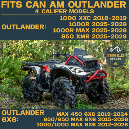 Can-Am Outlander 1000/850/650/450 6x6 2015-2026 Ridge Rider Disc Brake Rotor Kit
