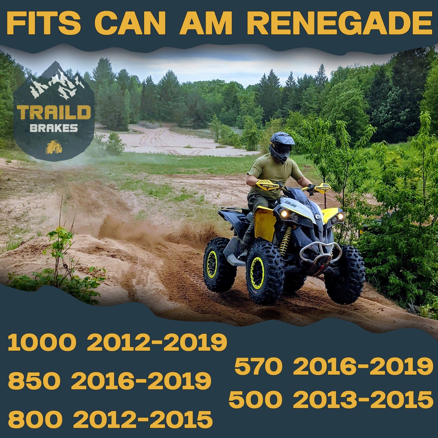 Can-Am Renegade 1000/850/800/570/500 2012-2019 Ceramic Brake Pad Set