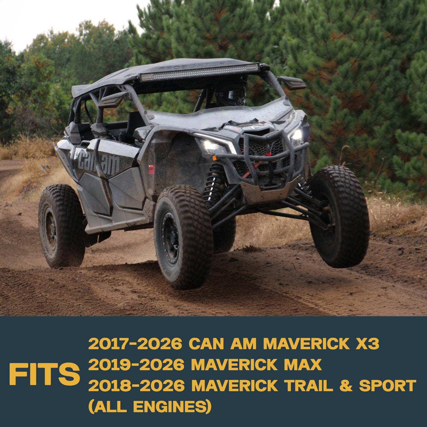Can-Am Maverick X3/MAX/Sport/Trail 2017-2026 Front & Rear Brass Brake Pad Set